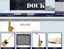 Tablet Screenshot of dock-music.com